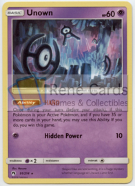 Unown - S&M LoThu - 91/214 Reverse