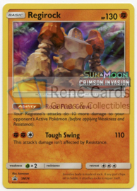 Regirock- SM74 - Promo - Crimson Invasion Prerelease participation promo