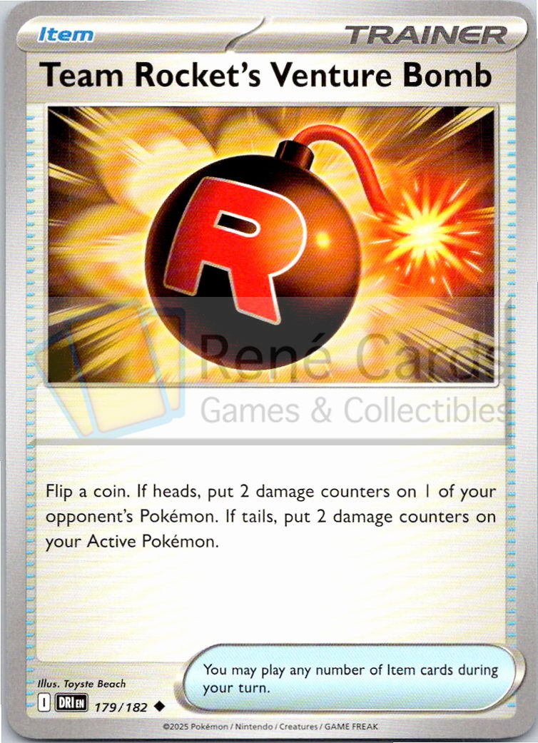 Team Rocket's Venture Bomb - DRI  - 179/182