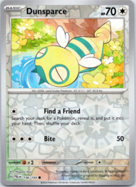 Dunsparce - PAL - 156/193 - Reverse