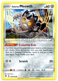 Galarian Meowth - S&S Rebel Clash - 126/192 - Reverse