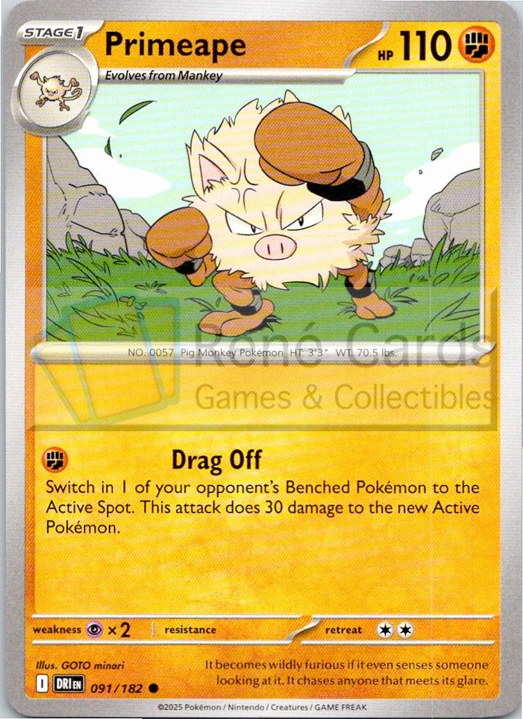 Primeape - DRI  - 091/182