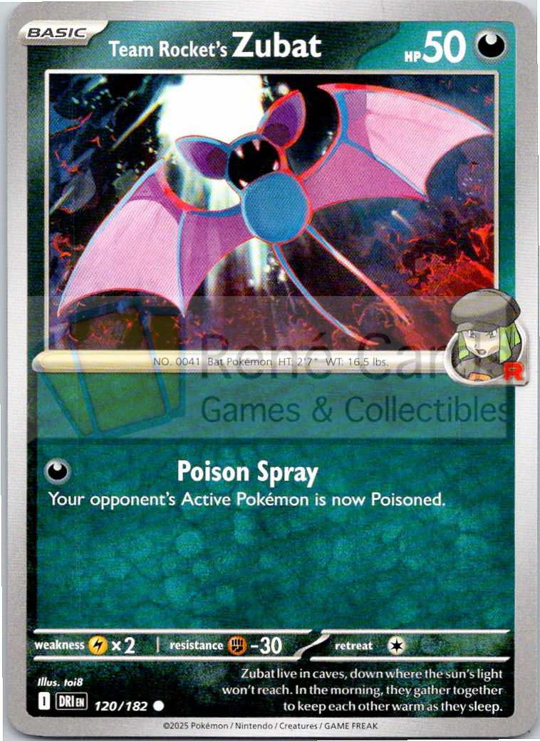 Team Rocket's Zubat - DRI  - 120/182