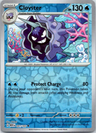 Cloyster - MEW - 091/165 - Reverse