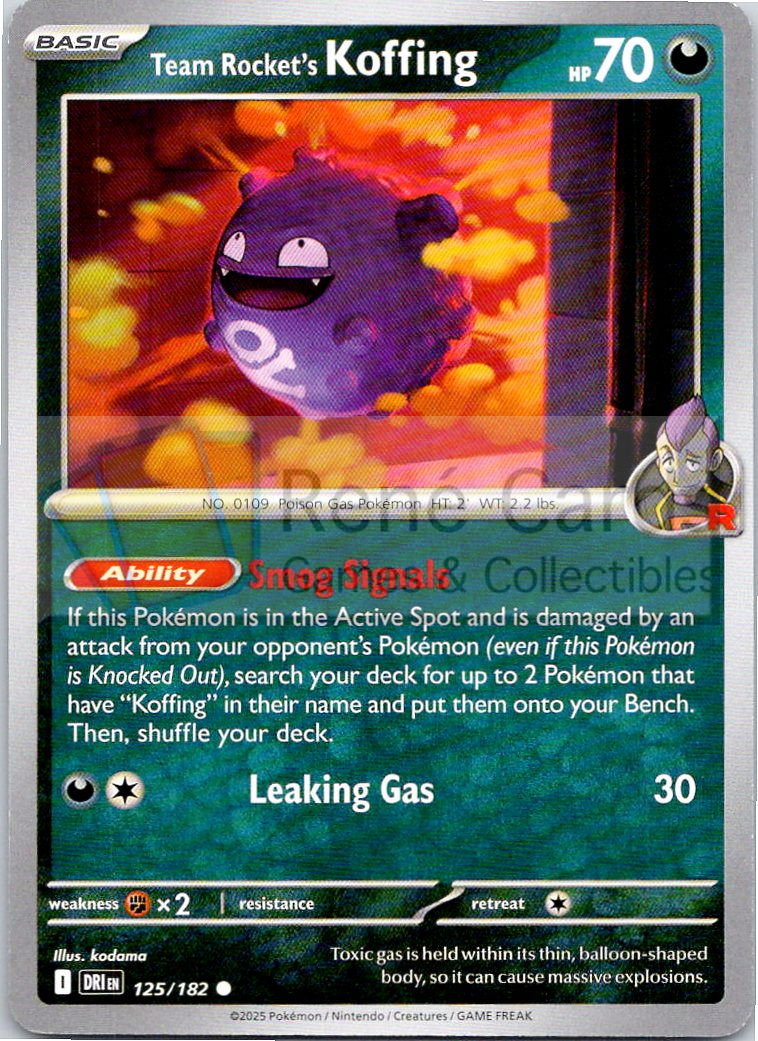 Team Rocket's Koffing - DRI  - 125/182