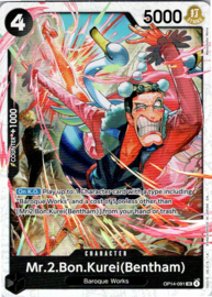Mr.2.Bon.Kurei (Bentham)- OP14-091 - The Azure Sea's Seven - Foil