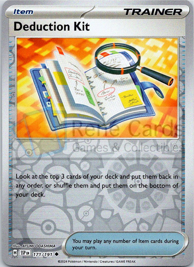 Deduction Kit - SSP - 171/191 - Reverse