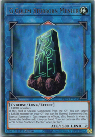 G Golem Stubborn Menhir - 1st. Edition - BLCR-EN043