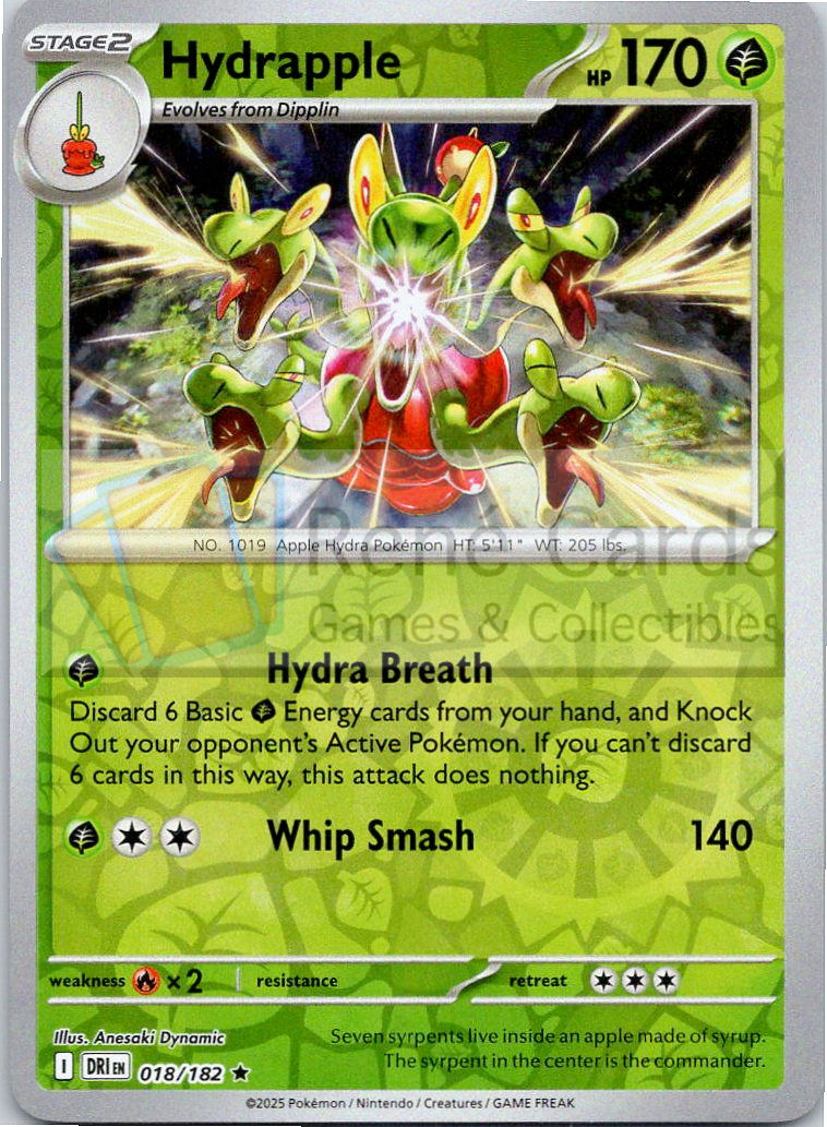 Hydrapple - DRI  - 018/182 - Reverse