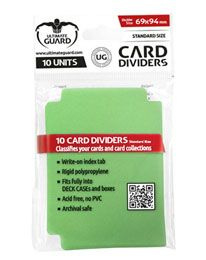 Card Dividers - Standard Size - Green
