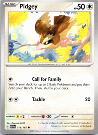 Pidgey - MEW - 016/165
