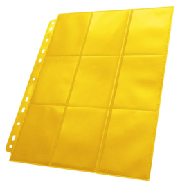 Ultimate Guard 18-Pocket Pages Side-Loading Yellow