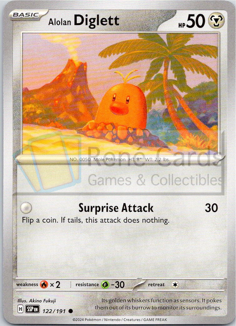 Alolan Diglett - SSP - 122/191