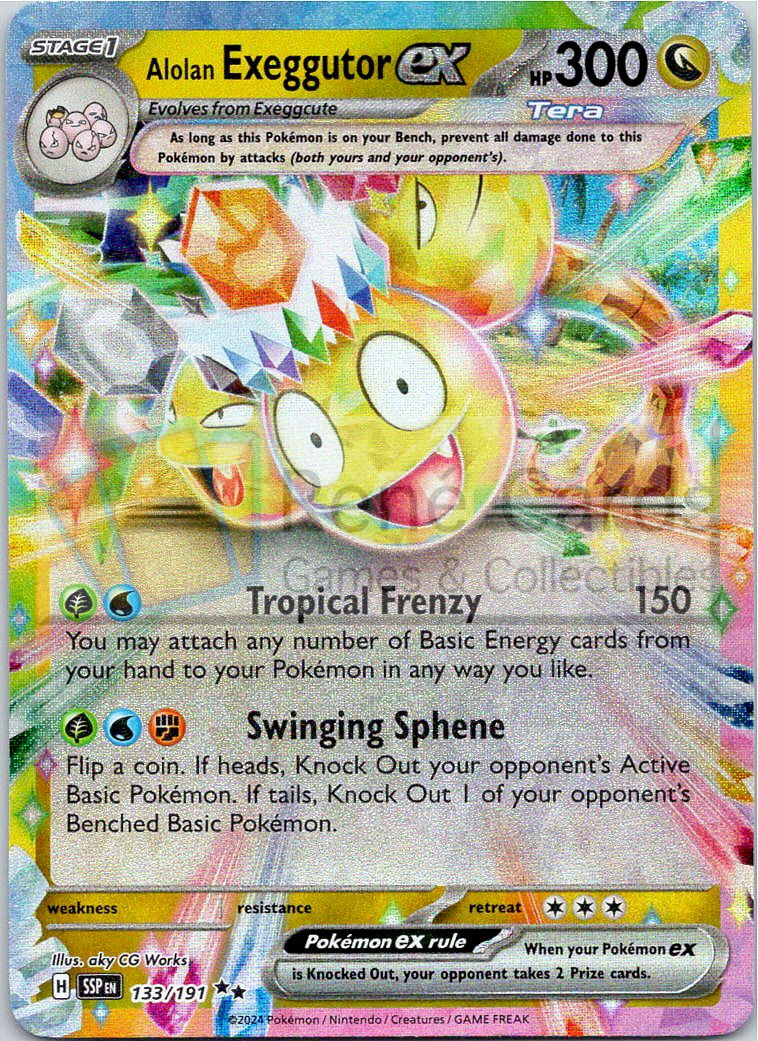 Alolan Exeggutor EX - SSP - 133/191
