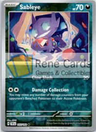 Sableye - TEF - 107/162 - Reverse