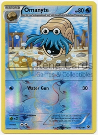 Omanyte - XY FaCo 17/124 - Reverse