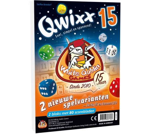 Qwixx - 15 - Scorebloks Met 2 Nieuw Varianten