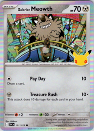 Galarian Meowth - 30C - 101/128