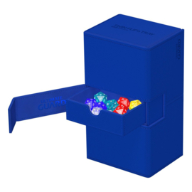Twin Flip n Tray Deck Case 200+ Standard Size Xenoskin Blue Mono-color