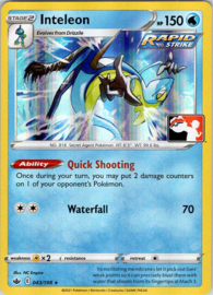 Inteleon - ChillRein - 043/198 - Pokemon League Foil