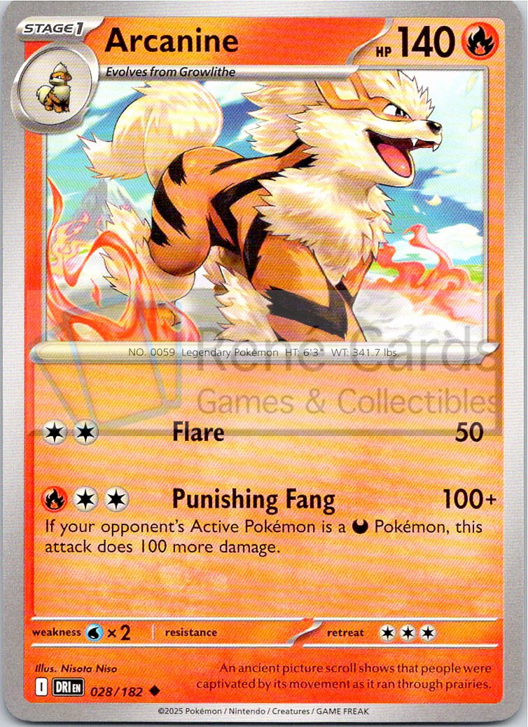Arcanine - DRI  - 028/182