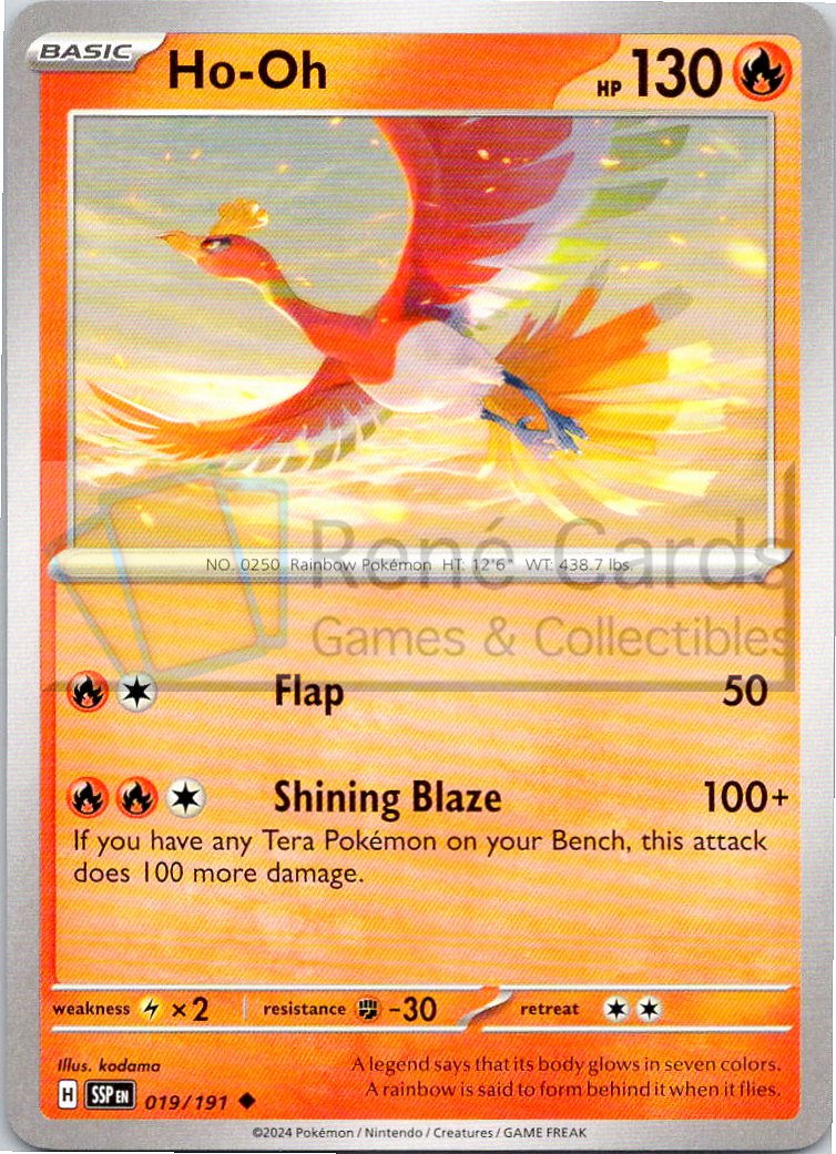 Ho-Oh - SSP  - 019/191