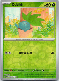 Oddish - MEW - 043/165 - Reverse