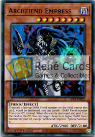 Archfiend Empress - 1st. Edition - LDS3-EN007 - Blue