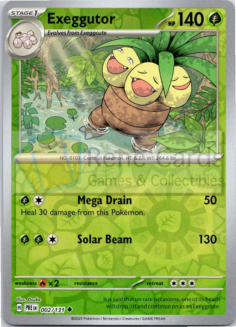Exeggutor - PRE  - 002/131 - Reverse