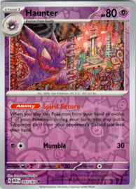 Haunter - MEW - 093/165 - Reverse