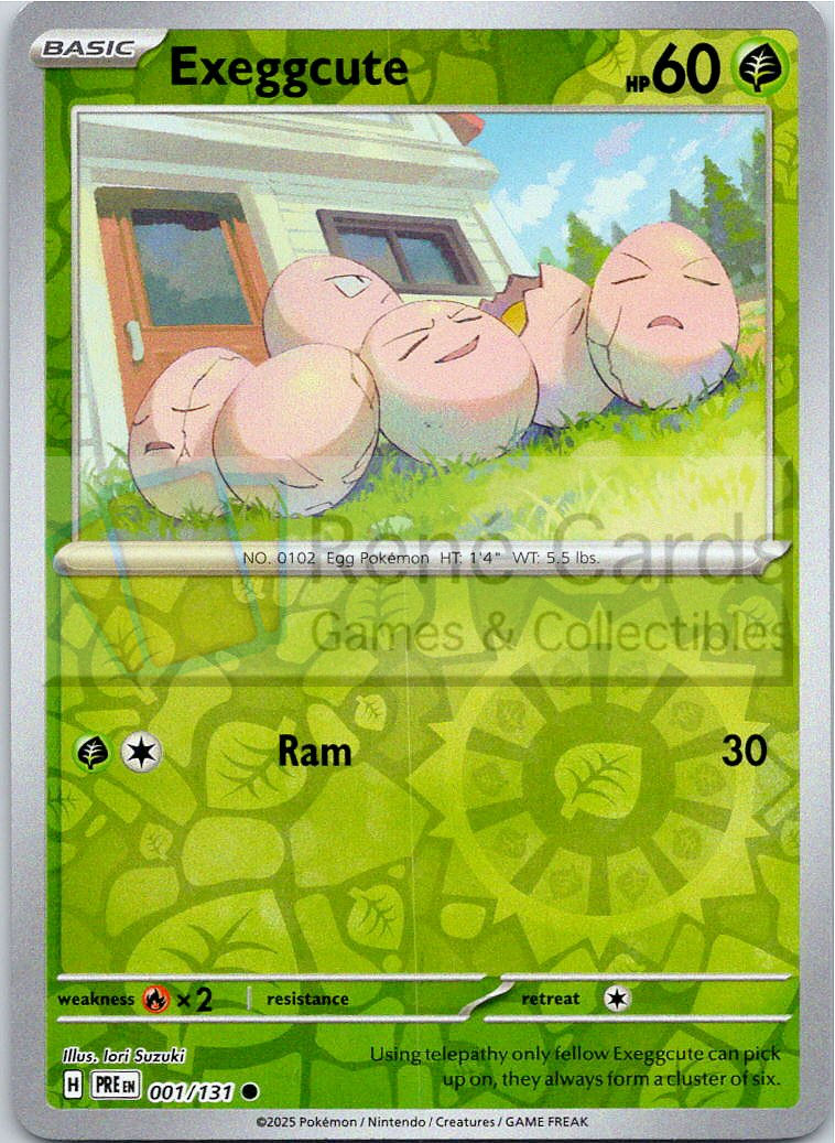 Exeggcute - PRE  - 001/131 - Reverse