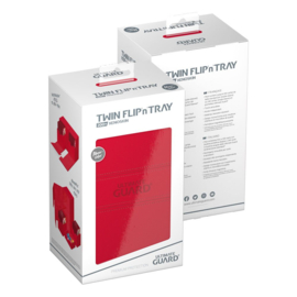 Twin Flip n Tray Deck Case 200+ Standard Size Xenoskin Red MonoColor