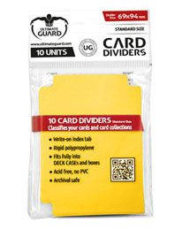 Card Dividers - Standard Size - Yellow