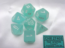 Frosted - Teal/white