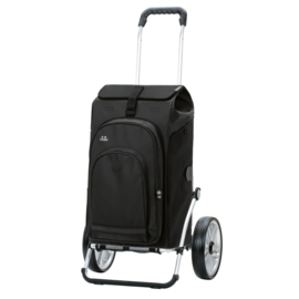 Boodschappenwagen met grote wielen met kogellagers, Royal Shopper Hydro 3.0 zwart