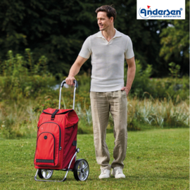 Boodschappenwagen met grote wielen met kogellagers, Royal Shopper Hydro 3.0 rood