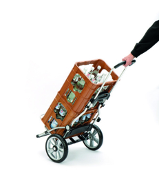 Boodschappenwagen met grote wielen (25 cm), Royal Shopper (nog wielen en gewicht)