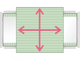 Glijklaken voor het draaien en positioneren in bed, SatinSheet 4D treklaken Midi 4D - ALMIM4115S