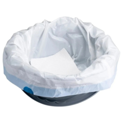 Toiletemmer zakken, zakken voor postoel (zet urine om in gel)