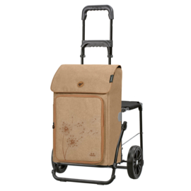 Boodschappenwagen met zitje, Komfort Shopper Erbo beige