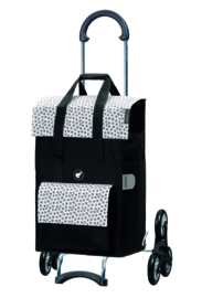 Boodschappenwagen, boodschappentrolley voor de trap, Scala Shopper Treppensteiger Jara Wit