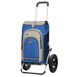 Boodschappenwagen met luchtbanden, Royal Shopper Hydro 2.1 blauw