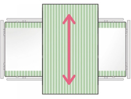 Glijklaken voor het draaien en positioneren in bed, SatinSheet treklaken Midi 2D- ALMIM4118S