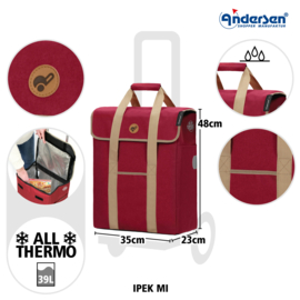 Lichte boodschappenwagen, Scala Shopper Ipek Mi rood