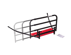 Bedhek, in lengte verstelbaar en opklapbaar bedhek (Pivot-rail)