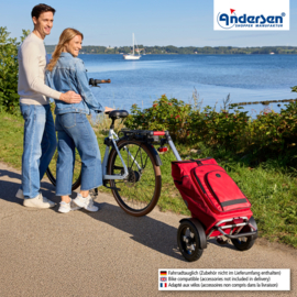 Boodschappenwagen met extra grote luchtbanden, Tura Shopper Hydro 3.0 rood