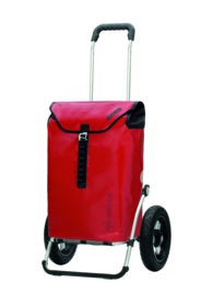 Boodschappenwagen met extra grote luchtbanden van 29 cm, Royal Shopper Ortlieb Rood