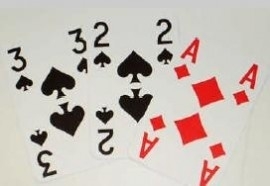 Extra Visible speelkaarten voor slechtzienden met grote cijfers en letters, 2 sets