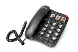 Telefoon voor slechtzienden met grote toetsen - Big button telefoon zwart