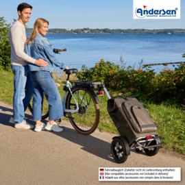 Boodschappenwagen met extra grote luchtbanden, Tura Shopper Hydro 3.0 olijf